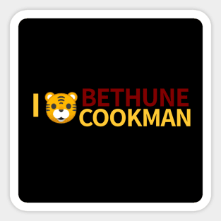 I Emoji Cat Bethune Cookman Sticker